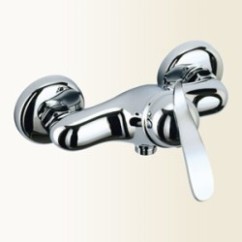 TEORIA Miscelatore monocomando per doccia esterno senza flex finitura cromo