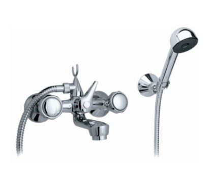 ECO2 gruppo vasca con doccia duplex finitura cromo