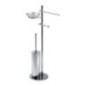 ZENITH Piantana con elementi mobili - p.salviette, p.rotolo, p.scopino e p.sapone -