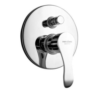 MASTER Monocomando doccia incasso con deviatore finitura cromo con cartuccia a risparmio d'acqua