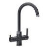 FLO60 miscelatore monocomando a 3 vie finitura microultragranit avena