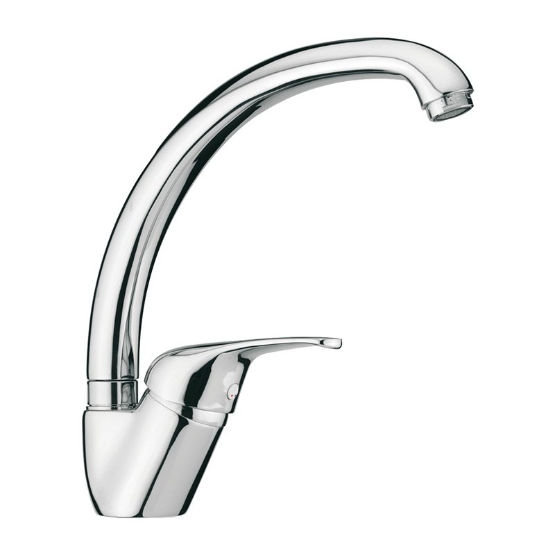 NEOMIX miscelatore monocomando con leva laterale finitura microultragranit 98 bianco