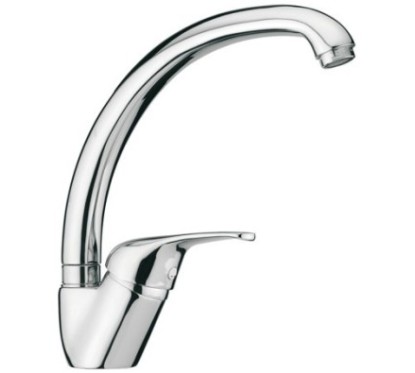 NEOMIX miscelatore monocomando con leva laterale finitura microultragranit 98 bianco