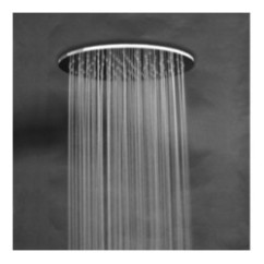 TURCHIA 138 Soffione tondo saldato diam. 320 getto a pioggia in acciaio inox finitura satinato