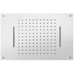 RAIN Soffione rettangolare in acciaio inox 36x49 finitura super mirror