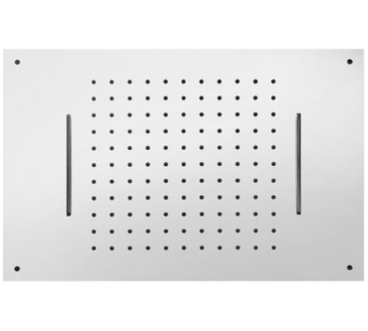 RAIN Soffione rettangolare in acciaio inox 36x49 finitura super mirror