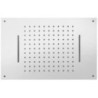 RAIN Soffione rettangolare in acciaio inox 36x49 finitura super mirror