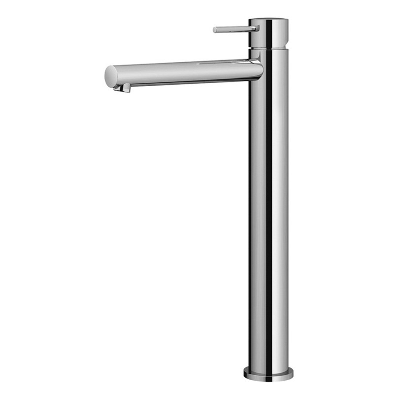 TRENDY Monocomando lavabo alto con piletta click clack finitura cromo