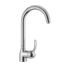 ROYAL Monocomando lavello laterale canna ponte finitura cromo