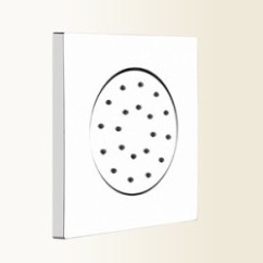 WELLNESS Soffioncino quadrato ad incasso cromo