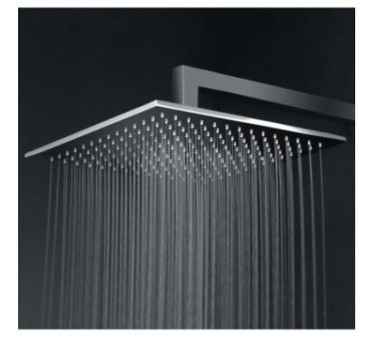 SIX SQUARE Soffione in ottone 20x20 finitura cromo