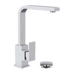 SKYLINE monocomando lavabo con canna a U finitura cromo