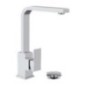 SKYLINE monocomando lavabo con canna a U finitura cromo