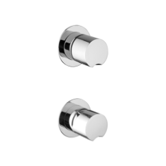 ARKA miscelatore doccia incasso con deviatore a 2 uscite e piasta separata finitura cromo