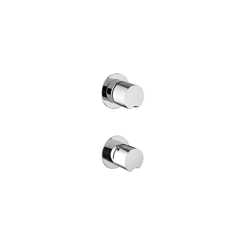 ARKA miscelatore doccia incasso con deviatore a 2 uscite e piasta separata finitura cromo