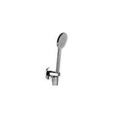 Kit doccia, presa acqua minimal con supporto fisso ottone, flessibile cm.150 doccetta anticalcare monogetto abs cromo