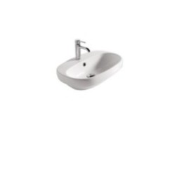 ERGO lavabo da incasso monoforo cm 60x42xh15