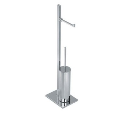 MATISSE Piantana con elementi mobili - porta rotolo e scopino -