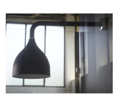 BLACK kit soffione cromoterapia con presa acqua e doccia finitura nero