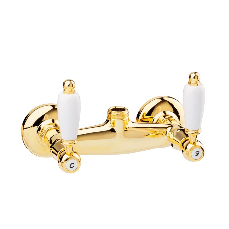 QUEEN Gruppo doccia esterno con attacco superiore finitura cromo