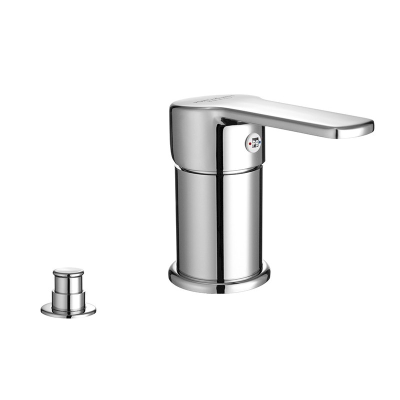 YUMA Monocomando bordo vasca con deviatore finitura cromo