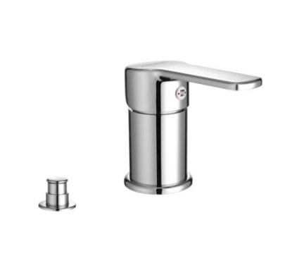 YUMA Monocomando bordo vasca con deviatore finitura cromo