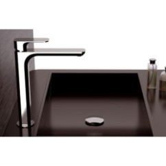 TIARA monocomando lavabo alto con scarico finitura cromo