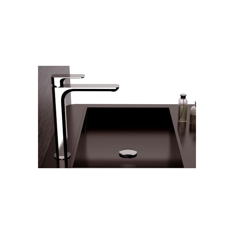 TIARA monocomando lavabo alto con scarico finitura cromo