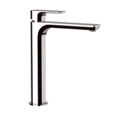 TIARA monocomando lavabo alto con scarico finitura cromo