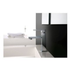 SLIM miscelatore monocomando per lavabo finitura total black