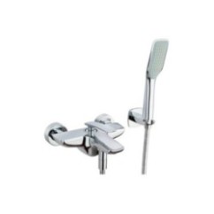 JULIA gruppo vasca con doccia duplex finitura cromo