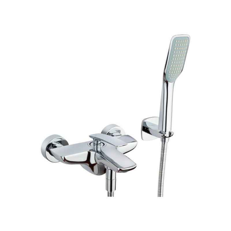 JULIA gruppo vasca con doccia duplex finitura cromo