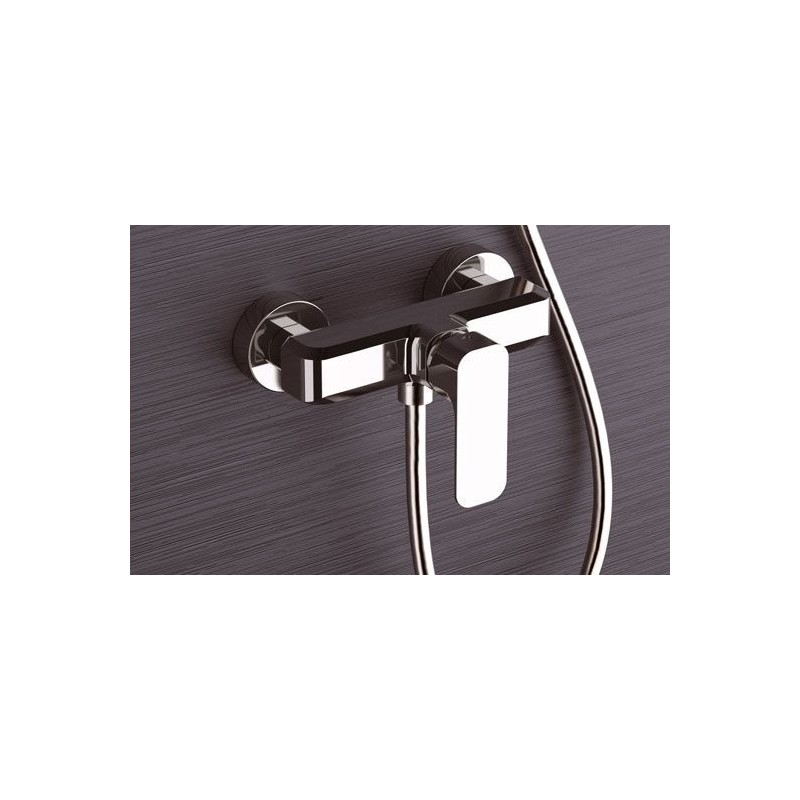 TIARA monocomando doccia esterno con kit doccia finitura cromo