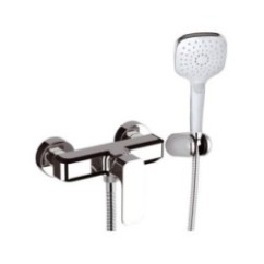 TIARA monocomando doccia esterno con kit doccia finitura cromo