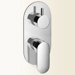 MIA Miscelatore per doccia ad incasso con deviatore a 3 uscite finitura bianco mat