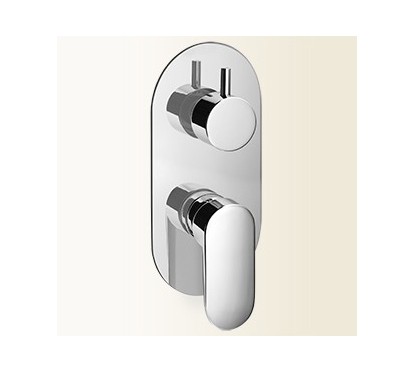 MIA Miscelatore per doccia ad incasso con deviatore a 3 uscite finitura bianco mat