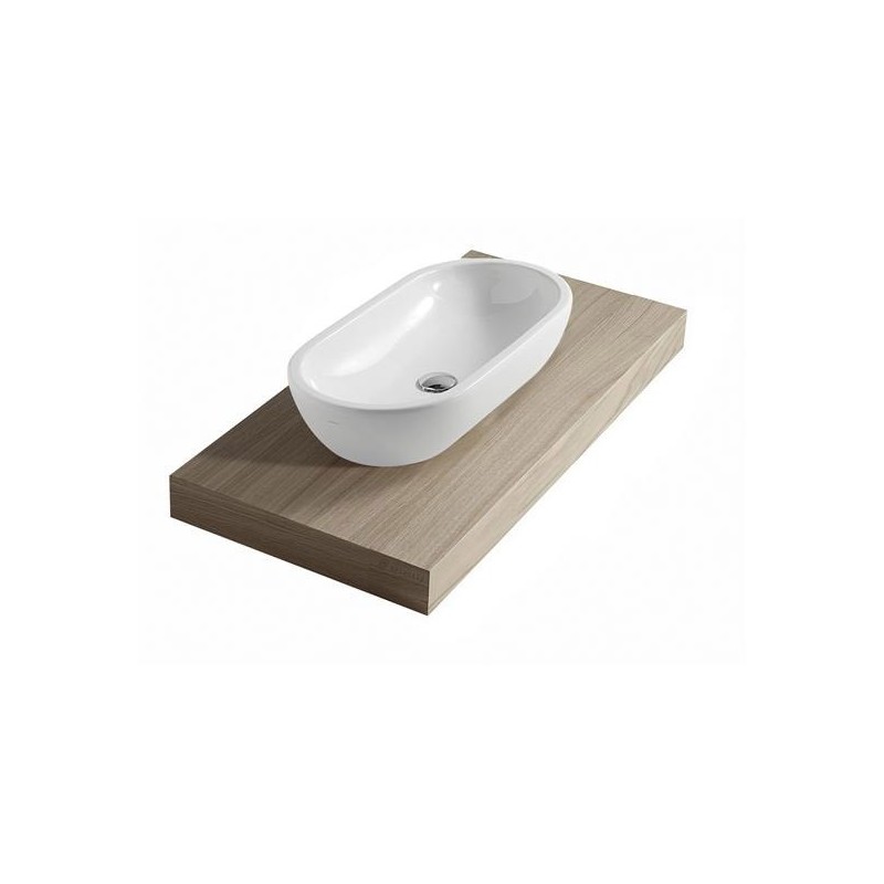 M2 lavabo ciotola cm 70 da appoggio finitura bianco