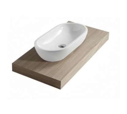 M2 lavabo ciotola cm 70 da appoggio finitura bianco