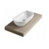 M2 lavabo ciotola cm 70 da appoggio finitura bianco