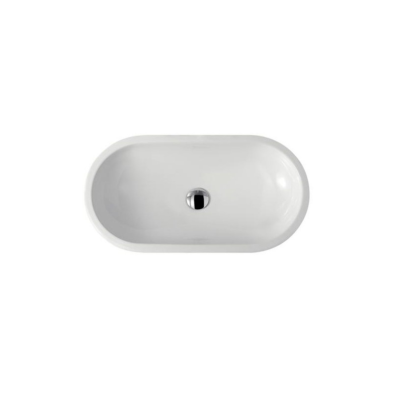 M2 lavabo ciotola cm 70 da appoggio finitura bianco
