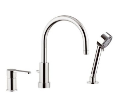 SMART monocomando bordo vasca finitura cromo