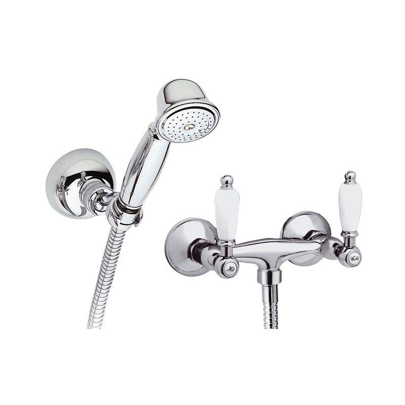 RETRO' Gruppo doccia esterno con kit doccia finitura cromo