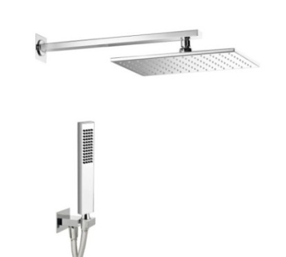 ELEGANCE RETTANGOLO kit soffione con presa acqua e doccia