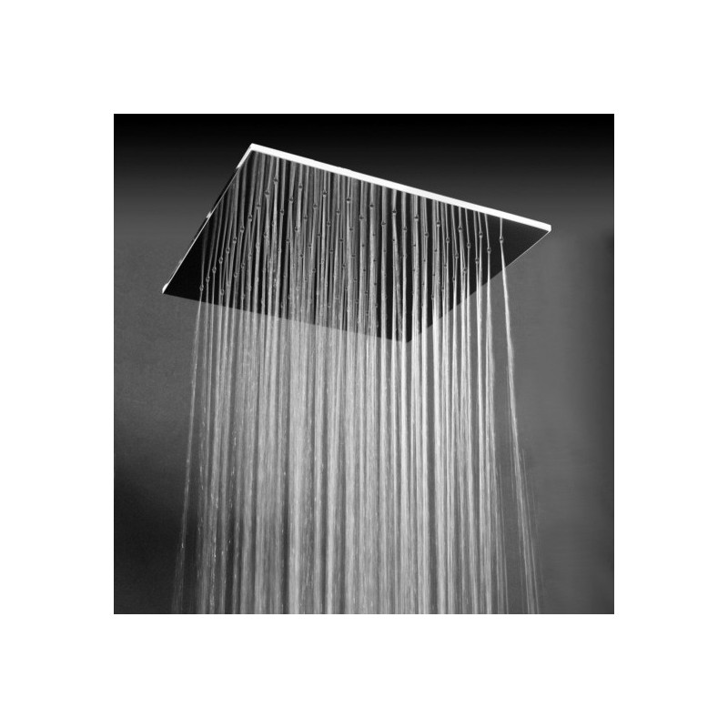 SIRIA 135 Soffione quadro saldato 320x320 getto a pioggia in acciaio inox finitura super mirror