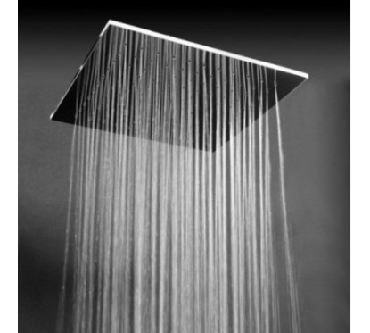 SIRIA 135 Soffione quadro saldato 320x320 getto a pioggia in acciaio inox finitura super mirror