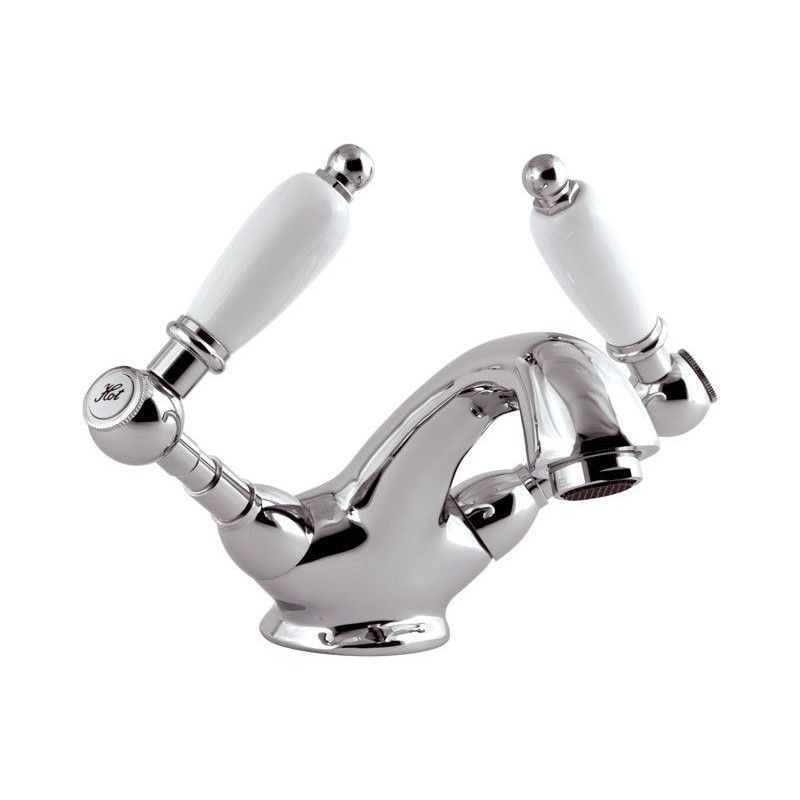 RETRO' Monoforo lavabo con scarico finitura cromo