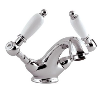 RETRO' Monoforo lavabo con scarico finitura cromo