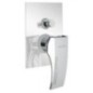 CRYSTAL Monocomando doccia incasso con deviatore finitura cromo