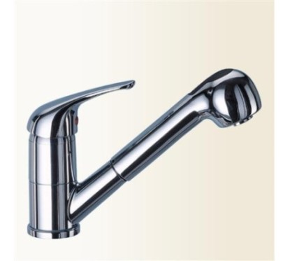 LINEA CUCINA miscelatore lavello con doccia estraibile a 2 getti finitura sale & pepe