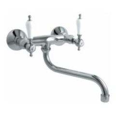 IRIS gruppo lavello canna "S" cm.18 finitura cromo